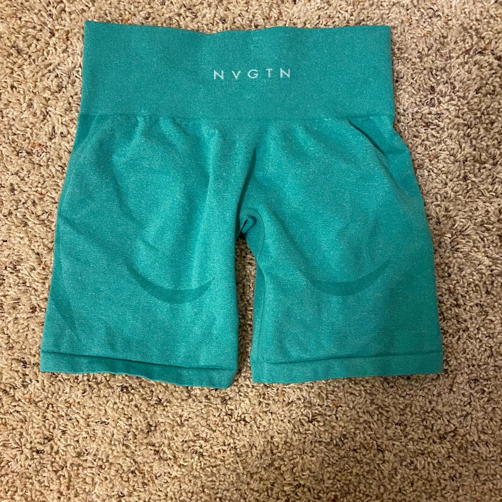 NVGTN shorts. Small. Teal color.